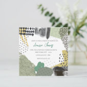 Abstract Art Collage Promotional Event Kaart (Staand voorkant)