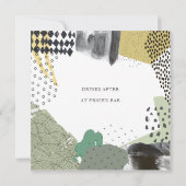 Abstract Art Collage Promotional Event Kaart (Achterkant)