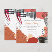 Abstract Art Collage Promotional Event Kaart (Voorkant / Achterkant)