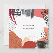 Abstract Art Collage Promotional Event Kaart (Achterkant)
