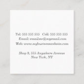 Abstract Art Collage Publisher Writer Square Contactkaartje (Achterkant)