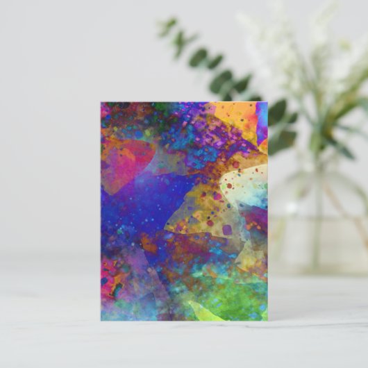 Abstract Art Cool Briefkaart (Staand voorkant)