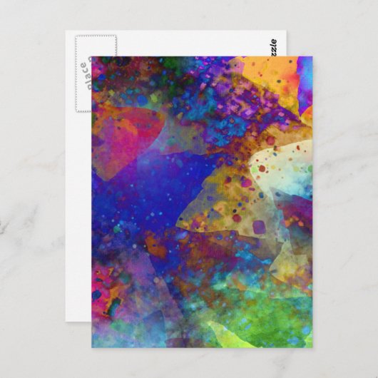 Abstract Art Cool Briefkaart (Voorkant / Achterkant)