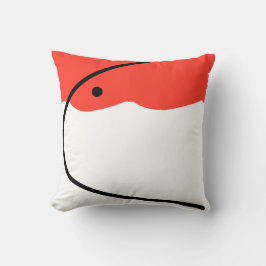 Abstract Art Coral Red White Kussen