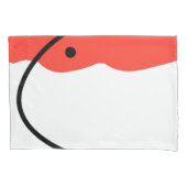 Abstract Art Coral Red White-minimalisme Kussensloop (Voorkant)
