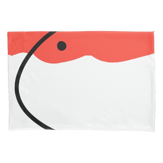 Abstract Art Coral Red White-minimalisme Kussensloop (Voorkant)