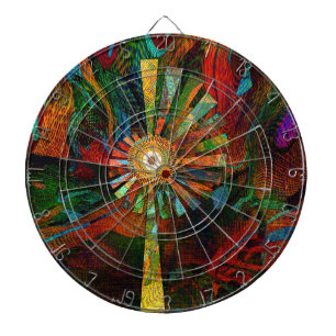 Abstract Art Dartboard Dartbord