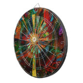 Abstract Art Dartboard Dartbord (Voorkant Rechts)