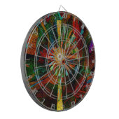 Abstract Art Dartboard Dartbord (Voorkant Links)