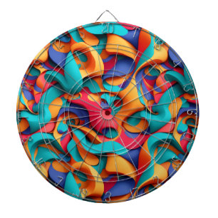 Abstract Art Dartboard Dartbord