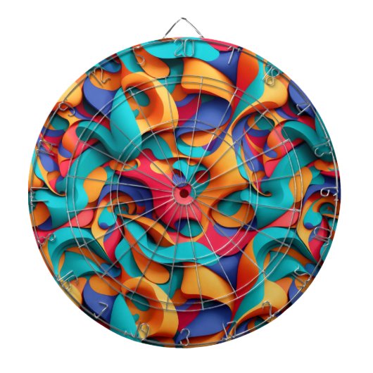 Abstract Art Dartboard Dartbord (Voorkant)
