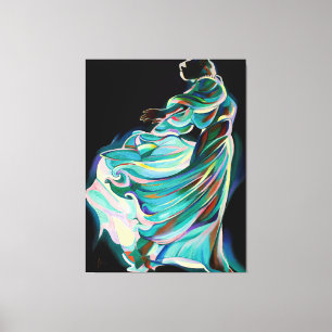 Abstract Art Deco Dancer - Art Print