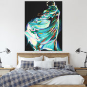 Abstract Art Deco Dancer - Art Print (Insitu (Slaapkamer))