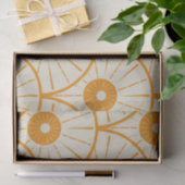 Abstract Art Deco Zon Patroon Oranje Tissuepapier (Geschenk)