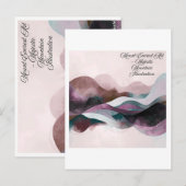 Abstract Art Design | Modern Minimalist Briefkaart (Voorkant / Achterkant)