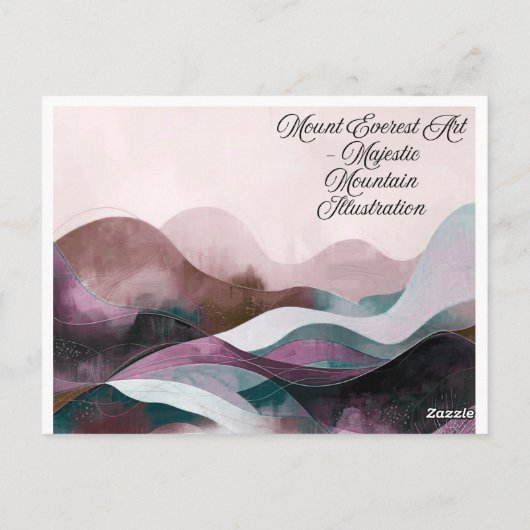 Abstract Art Design | Modern Minimalist Briefkaart (Achterkant)