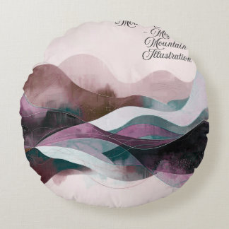 Abstract Art Design | Modern Minimalist Rond Kussen