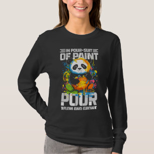 Abstract Art Design voor Color Mixing en Flow Pain T-shirt