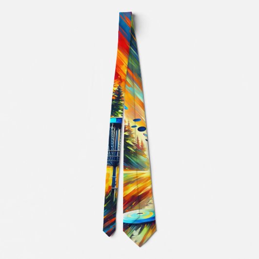 Abstract Art Disc Golf thema Stropdas (Achterkant)