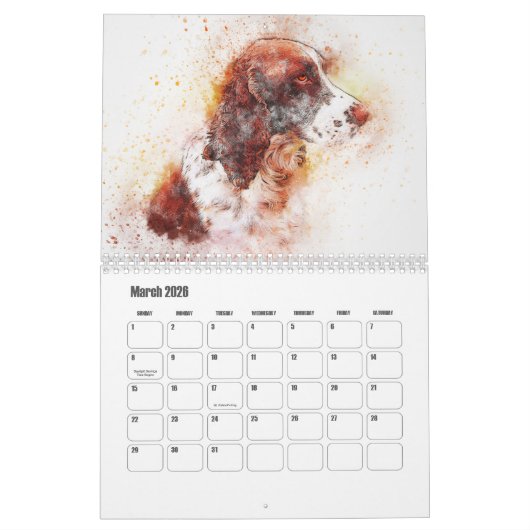 Abstract Art Dogs 2 Kalender (Mar 2026)