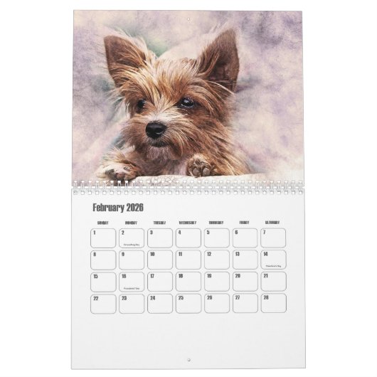 Abstract Art Dogs 2 Kalender (Feb 2026)
