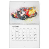 Abstract Art Drag Car Kalender (Feb 2026)