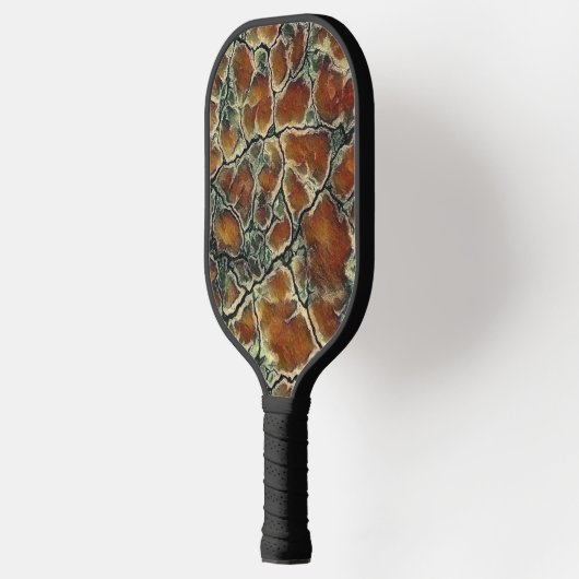 Abstract Art Earth Tones Pattern Pickleball Paddle (Links)