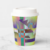 Abstract Art Elemental Birthday Party Papieren Bekers (Links)