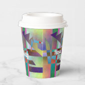 Abstract Art Elemental Birthday Party Papieren Bekers (Rechts)