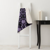 Abstract art eyes and diamond watercolour pattern  sherpa deken (In situ)