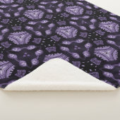 Abstract art eyes and diamond watercolour pattern  sherpa deken (3/4)