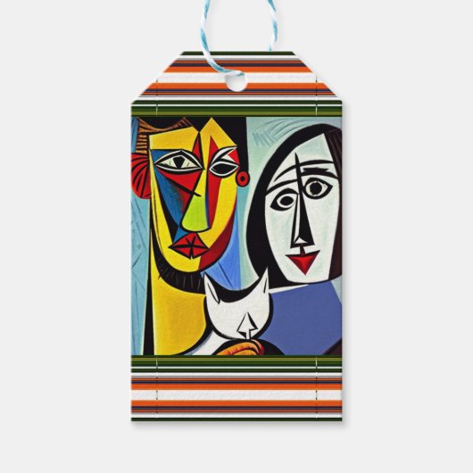 Abstract Art Gift Label Cadeaulabel (Voorkant)