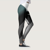 Abstract Art Grey Black White Leggings (Rechts)