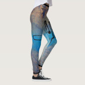 Abstract Art Leggings Blue Dog (Rechts)