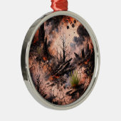 Abstract Art Metal Ornament voor Kerst (Rechts)
