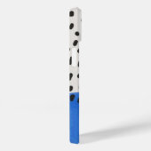 Abstract art minimal Monogram retro blue Case-Mate iPhone Case (Achterkant / Rechts)