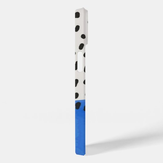 Abstract art minimal Monogram retro blue Case-Mate iPhone Case (Achterkant / Rechts)