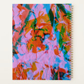 Abstract art mixed media acrilyc painting planner (Achterkant)