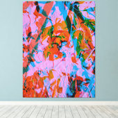 Abstract art mixed media canvas afdruk (Insitu (Houten vloer))