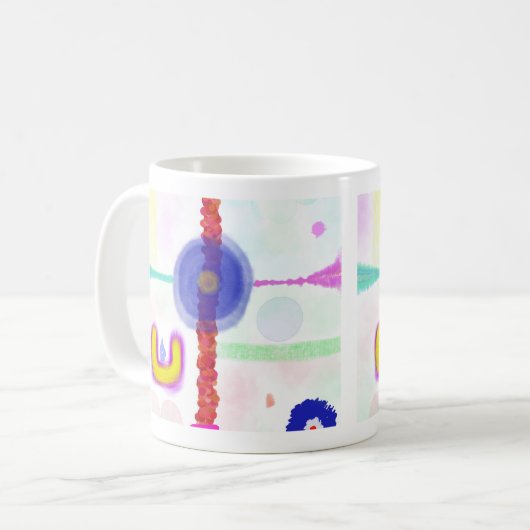 Abstract Art Mug Koffiemok (Voorkant links)
