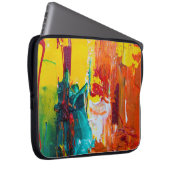 Abstract art on electronics bag laptop sleeve (Voorkant Rechts)