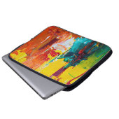 Abstract art on electronics bag laptop sleeve (Voorkant onderkant)
