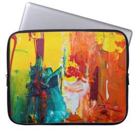 Abstract art on electronics bag laptop sleeve