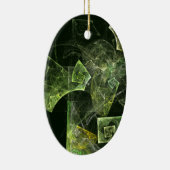 Abstract Art Oval Ornament met verdraaide balans (Rechts)