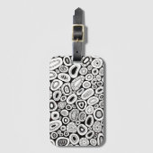 Abstract Art Random Blobby Shapes Bagagelabel (Voorkant (verticaal))