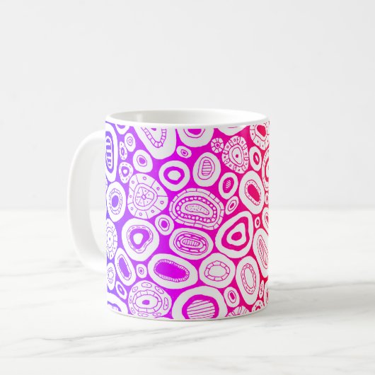 Abstract Art Random Blobby Shapes  Koffiemok (Voorkant links)