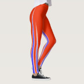 Abstract Art Red Blue White-minimalisme Leggings (Rechts)