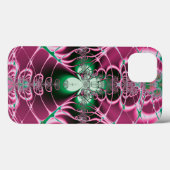 Abstract Art Red Flower Case-Mate iPhone Case (Achterkant (horizontaal))