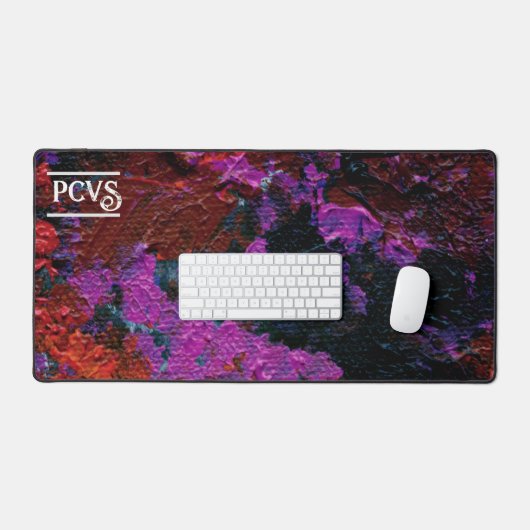 Abstract Art Red Planet Garden  Bureaumat (Keyboard & Muis)