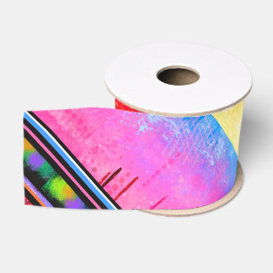 Abstract Art Ribbon Grosgrain Lint